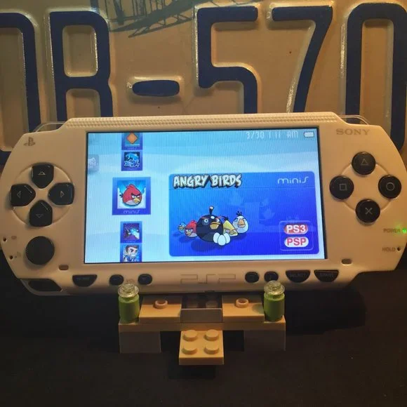 Sony PSP 1001 ALL BLACK (NOT white) Charger & Games Installed - Picture 8 of 12